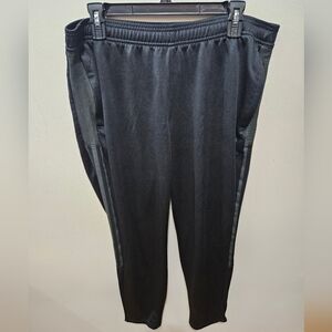 Adidas Men's Black Aeroready Elastic Waist Drawstring Pull On Athletic Pants XL